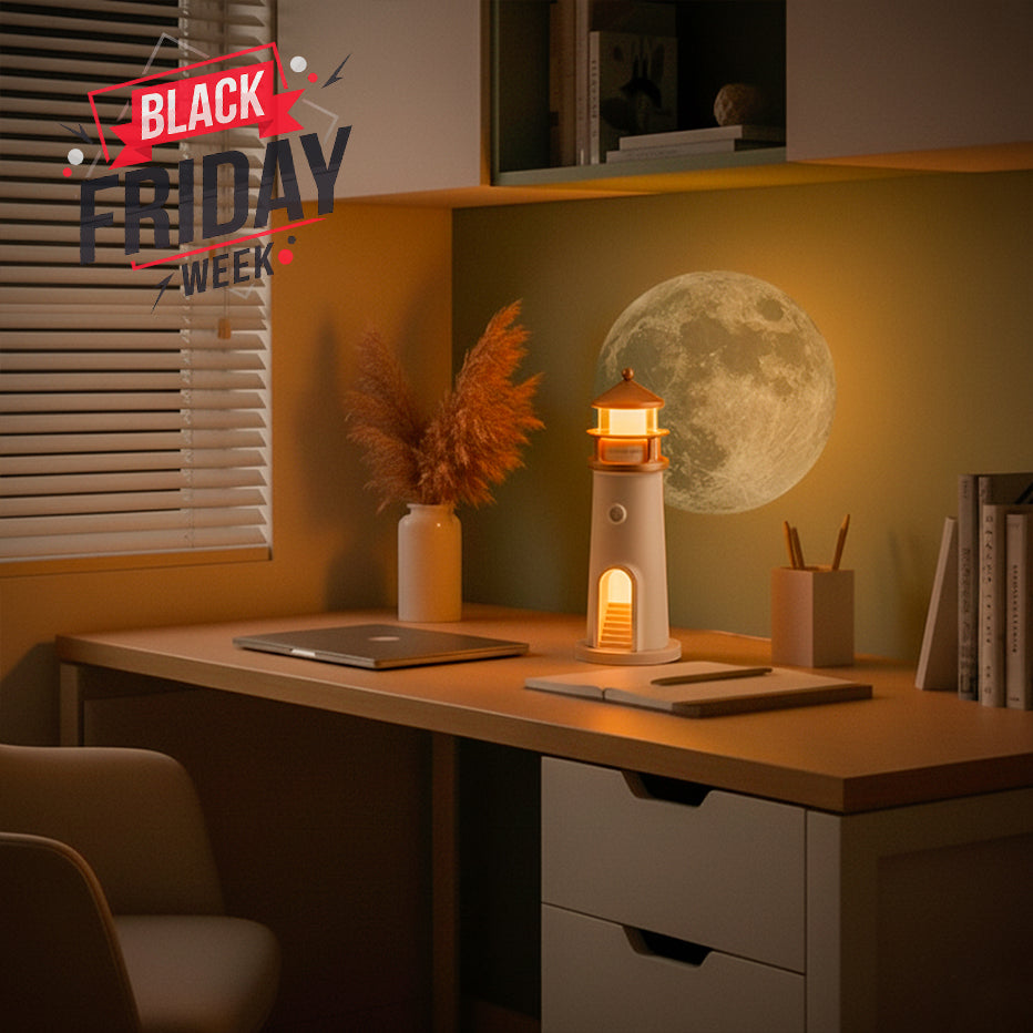 Moona™ 3D Moon Projector Lighthouse | 2025 Limited Edition Il mio negozio